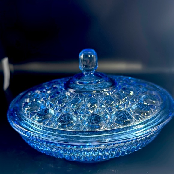 Other - Vintage ?Indiana Windsor? Blue Glass Candy Dish